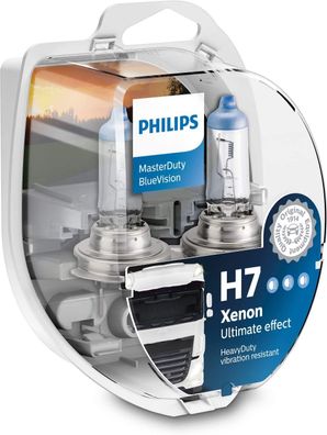 Philips H7 24V 70W PX26d MasterDuty BlueVision 2 St.