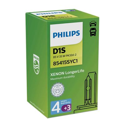 Philips D1S 35W PK32d-2 LongerLife 4300K Xenon 1 St.