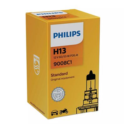 Philips H13 12V 60/55W P26.4t Standard 1 St.