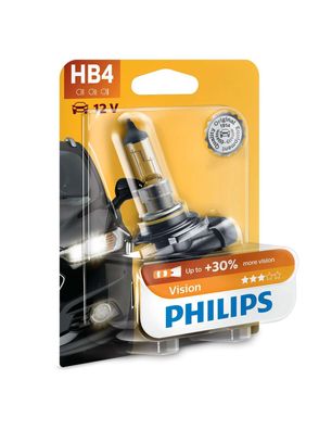 Philips HB4 12V 51W P22d Vision + 30% 1 St. Blister