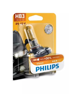 Philips HB3 12V 65W P20d Vision + 30% 1 St. Blister