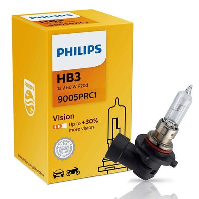 Philips HB3 12V 65W P20d Vision + 30% 1 St.