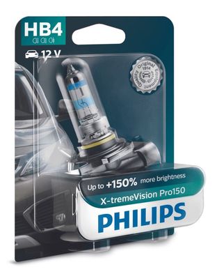 Philips HB4 12V 51W P22d X-tremeVision Pro150 1St. Blister