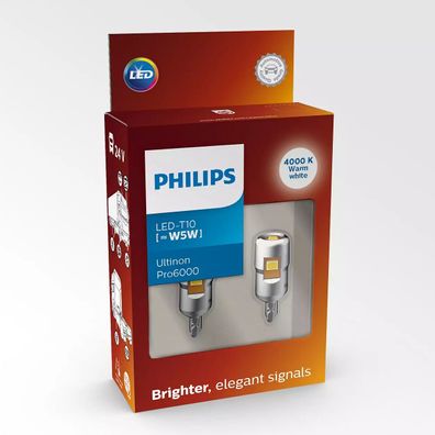 Philips LED W5W 24V 1W Ultinon Pro6000 SI 4000K NOECE 2 St.