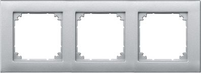 Merten 486360 M-PLAN-Rahmen, 3fach, Aluminium matt