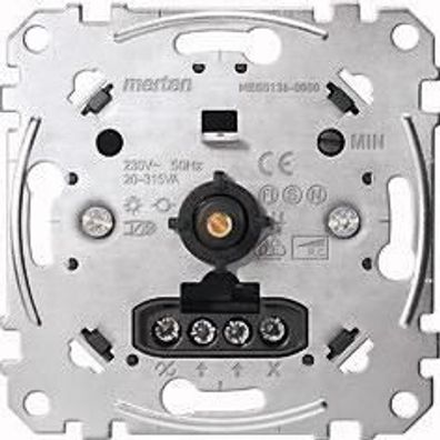 Merten MEG5136-0000 Drehdimmer-Einsatz für kapazitive Last, AC 230 V, 50 Hz...
