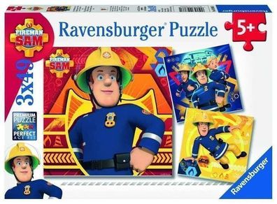 Ravensburger Puzzle 3x49 Teile Feuerwehrmann Sam