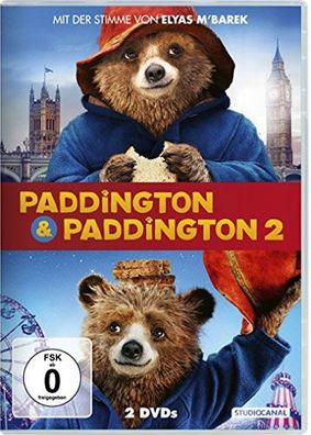 Paddington 1&2 (DVD) Doppelset 2Disc - Studiocanal 506404 - (DVD Video / Family)