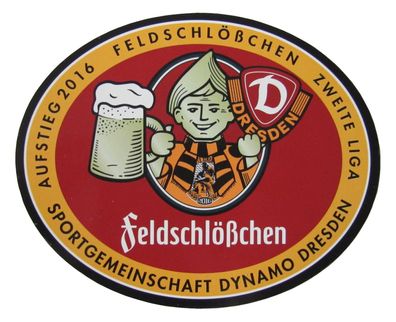 Brauerei Feldschlößchen - Dynamo Dresden - Aufkleber 10 x 8 cm