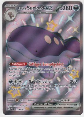 Pokemon Karten - Paldeas Schicksale Suelord ex 219/091 PAF DE - NM Deutsch