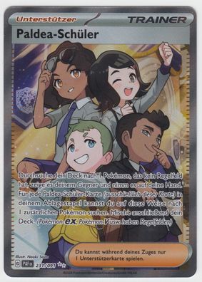 Pokemon Karten - Paldeas Schicksale Paldea - Schüler 231/091 PAF DE - NM Deutsch