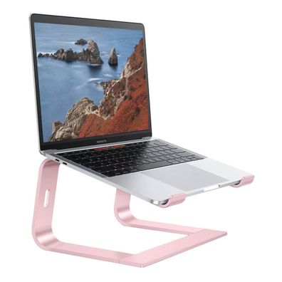 Verstellbarer Laptop-Ständer in Rosegold geeignet für Laptops mit einer Diagonale ...