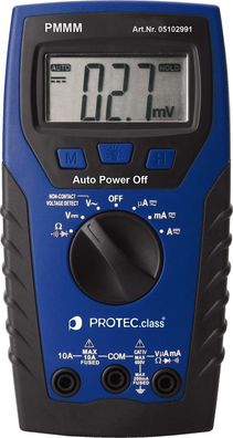 PROTEC. class PMMM Digital Hochleistungsmultimeter MAX, inkl. 2x AAA Batterien