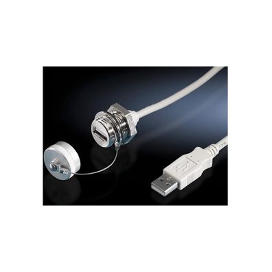 Rittal SZ 2482.230 Schnittstellen-Verlängerung, mit Wandanschluss, USB, L: ...