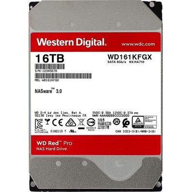 WD 16TB WD161KFGX Red Pro 7200 SA3 - Western Digital WD161KFGX - (PC Zubehoe...