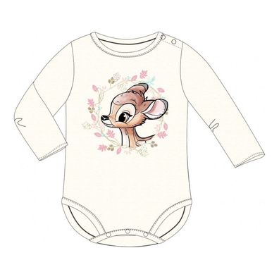 Langarm-Body für Babys / Kleinkinder - Bambi Motiv - Weich & Komfortabel