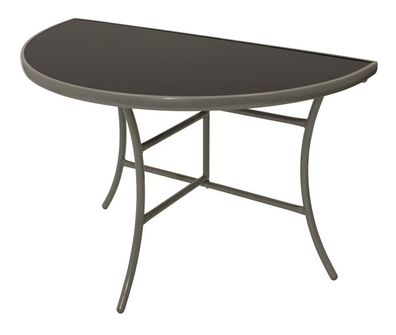 Wandtisch Tisch halbrund Balkontisch aus Sicherheitsglas