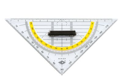 Wedo 52 6 Geometrie-Dreieck mit Griff klein 160 mm(T)