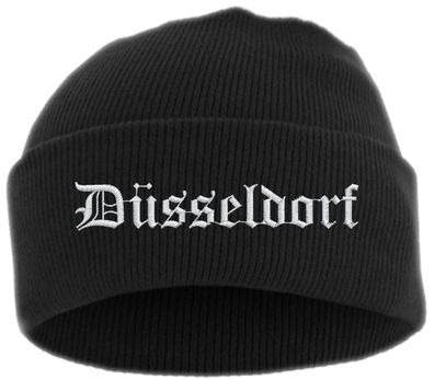 Düsseldorf Umschlagmütze - Altdeutsch - Bestickt - Mütze mit breitem ...