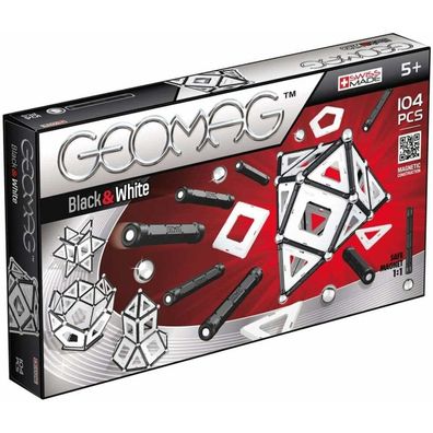 Geomag- 013 - Panels Black And White,104 Pieces