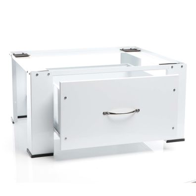 Wiltec Untergestell für Waschmaschinen 150kg Unterbau Waschmaschinensockel Stahl