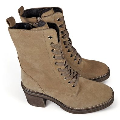 Anna Field Damen Plateaustiefelette Boots Warm Beige Schuhe Gr. 39 * NEU