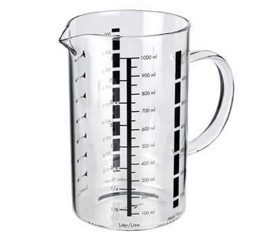 Küchenprofi Messbecher 1 Liter Glas