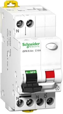 Schneider A9FDB7610 Brandschutzschalter (AFDD) + LS, iDPN N Arc, 2-Polig, 10...