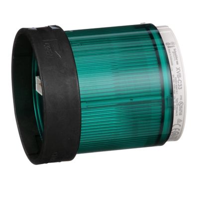 Schneider Electric Leuchtelement, Dauerlicht, 7W, 250V, Ø 70 mm grün (XVBC33)