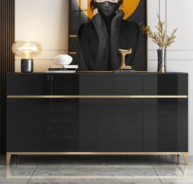 Sideboard Luxus Schrank Regal Holz Anrichte Wohnzimmer Modern Designer