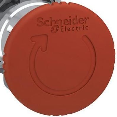 Schneider Electric XB4BS8445 Pilzdrucktaster, Drehentriegelung, Metall, 22 m...