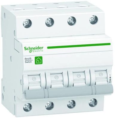 Schneider R9S64463 Lasttrennschalter Resi9, 4-Polig + N, 63A, 415V AC