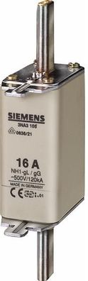 Siemens 3NA3122 NH-Sicherungseinsätze GL/ GG 63A, 3 Stck.