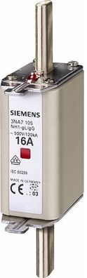 Siemens 3NA7132 NH-Sicherungseinsätze GL/ GG 125A, 3 Stck.
