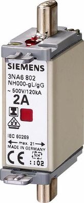 Siemens 3NA6817 NH-Sicherungseinsätze GL/ GG 40A, 3 Stck.