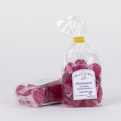 28,00 EUR/ kg - Himbeer-Bonbons, zuckerfreie Bonbons