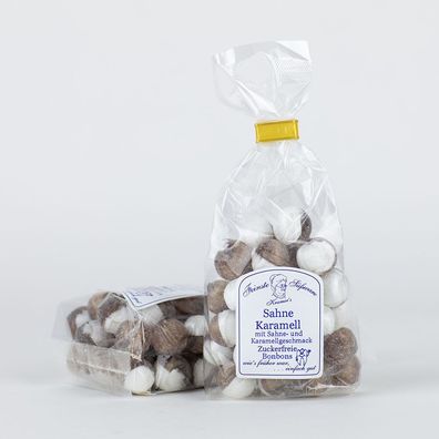 28,00 EUR/ kg - Sahne-Karamell-Bonbons, zuckerfreie Bonbons