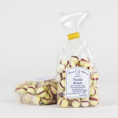 28,00 EUR/ kg - Vanille-Kirsch-Bonbons, zuckerfreie Bonbons