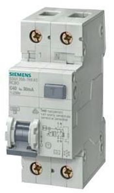 Siemens 5SU1356-6KK16 FI/ LS-Schalter, 6 kA, 1P + N, Typ A, 30mA, B-Charakteris...