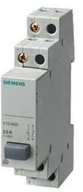 Siemens 5TE4800 Taster, 1 Schließer, 1 Öffner, 20A, 1 Taste, grau, ohne Ra...