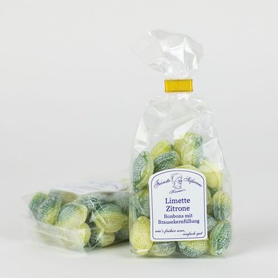 23,00 EUR/ kg - Limetten-Zitronen-Bonbons mit Brausekern