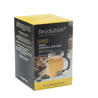 180,00 EUR/ kg - Revolution Tee 20ct - Hemp, Ginger & Chicory