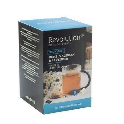 180,00 EUR/ kg - Revolution Tee 20ct - Hemp, Valerian & Lavender