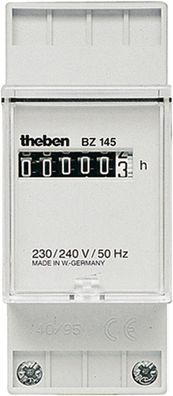 Theben Analoger Betriebsstundenzähler BZ 145, analog, DIN-Schiene (1450000)