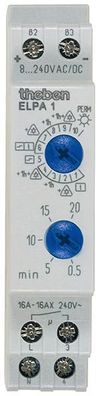 Theben ELPA 1 REG Treppenlichtschalter 3600W, 0,5-20Min, Ausschaltvorwarner