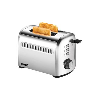 Unold 38326 2er Retro Toaster, 790-950W, Brötchenaufsatz, 7 Röstgrade, auf...