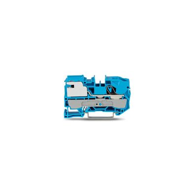 Wago 2010-7114 1-Leiter-N-Trennklemme, 10 mm², Push-in CAGE CLAMP®, blau