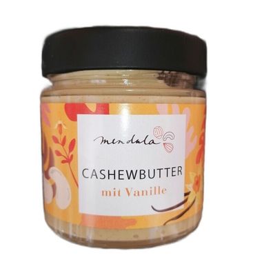 180g Cashewmus mit Vanille Cashew Ohne Zuckerzusatz Premium naturbelassen