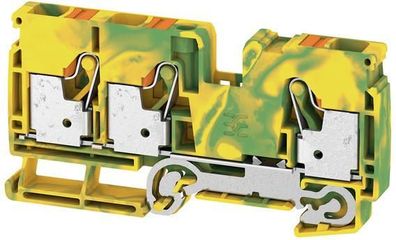 Weidmüller A3C 10 PE Schutzleiter-Reihenklemme, PUSH IN, 10 mm², 1000 V, g...