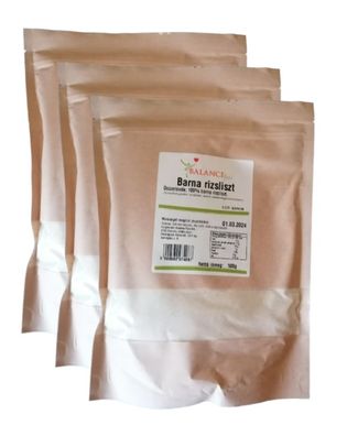 3 x 500g Vollkorn Reismehl Braunes Reismehl fein gemahlen glutenfrei Vegan